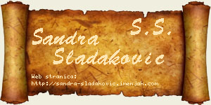 Sandra Sladaković vizit kartica